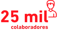 25 mil colaboradores